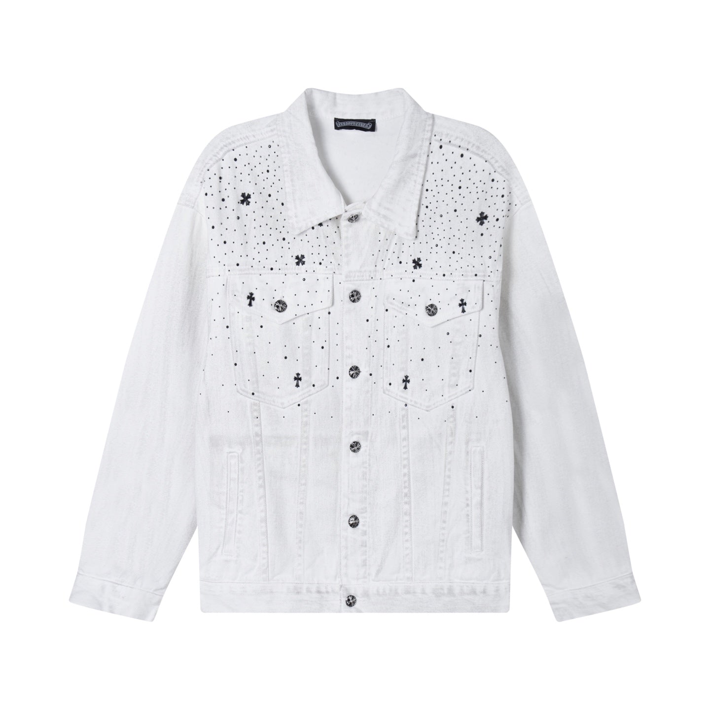 260315 New high-quality sequined denim jacket