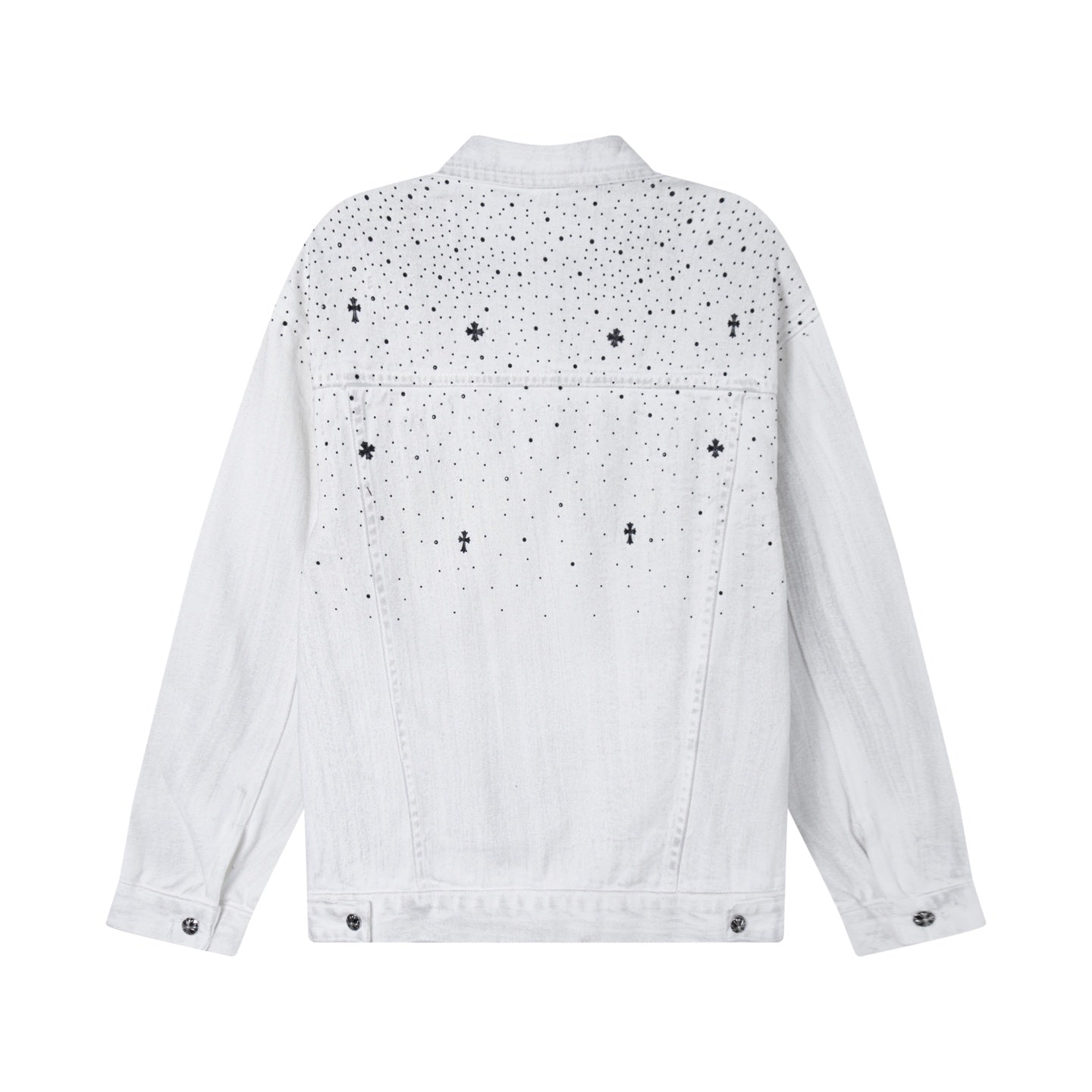 260315 New high-quality sequined denim jacket