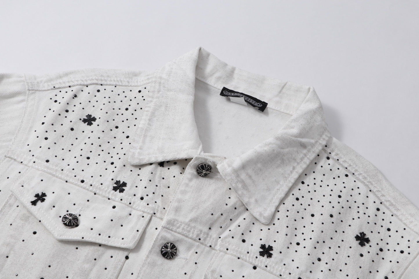 260315 New high-quality sequined denim jacket