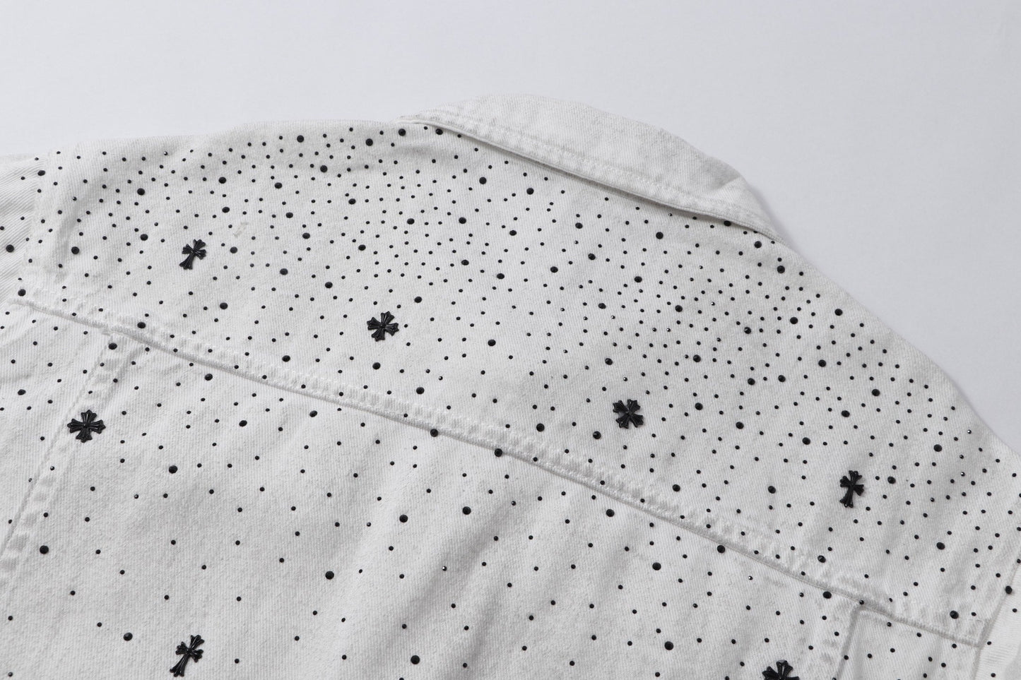260315 New high-quality sequined denim jacket