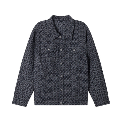 260315 New high-quality full-print shirt denim jacket