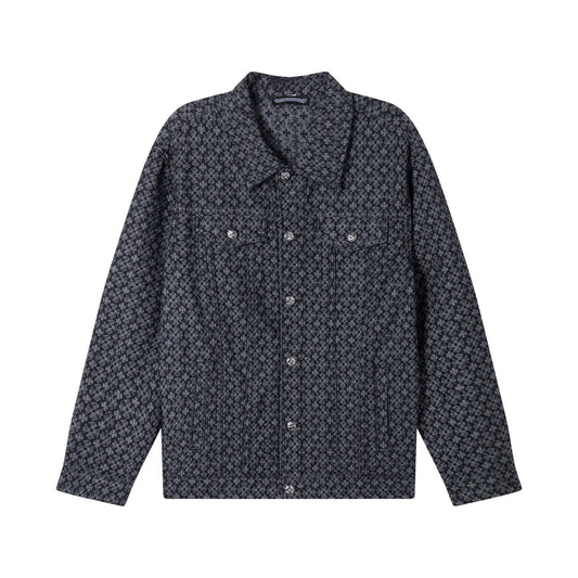 260315 New high-quality full-print shirt denim jacket