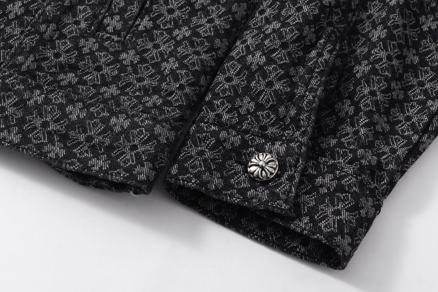 260315 New high-quality full-print shirt denim jacket
