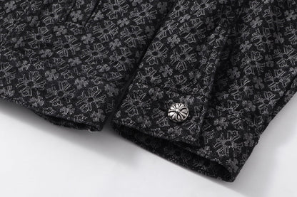 260315 New high-quality full-print shirt denim jacket