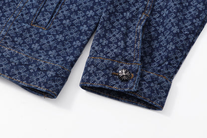 260315 New high-quality full-print shirt denim jacket