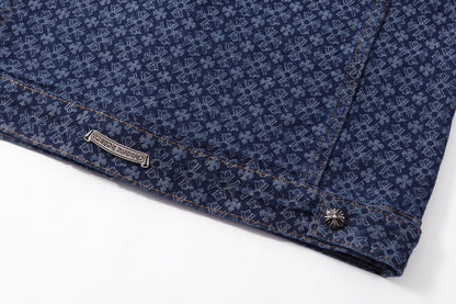 260315 New high-quality full-print shirt denim jacket