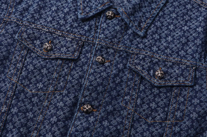 260315 New high-quality full-print shirt denim jacket