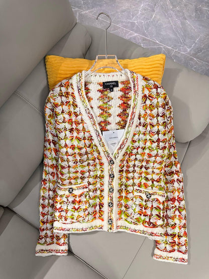260315 New custom-made chunky cashmere cardigan jacket