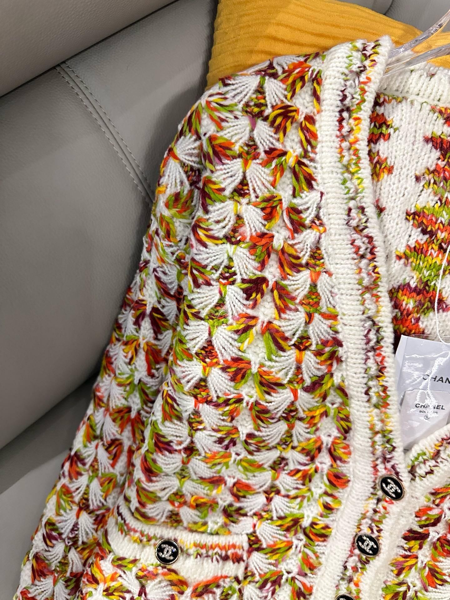 260315 New custom-made chunky cashmere cardigan jacket
