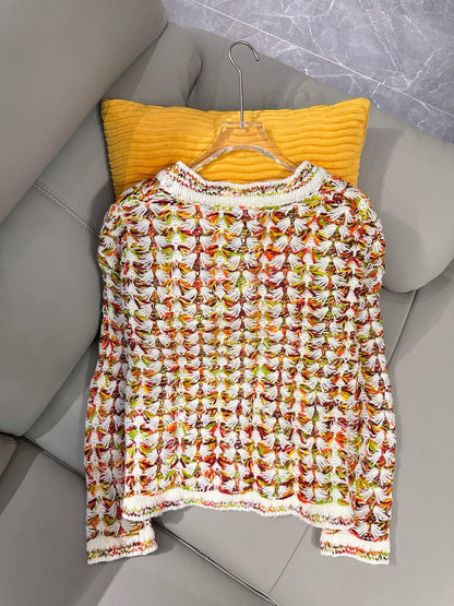 260315 New custom-made chunky cashmere cardigan jacket