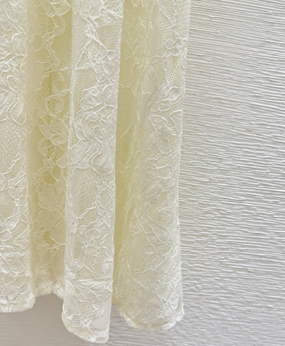 260315 New style round-neck bead-embroidered lace knitted dress