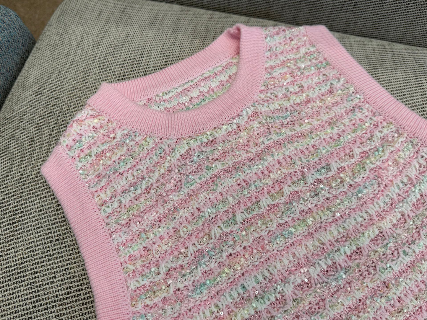 260315 New spring-autumn pink wool knitted mini-chic cardigan dress