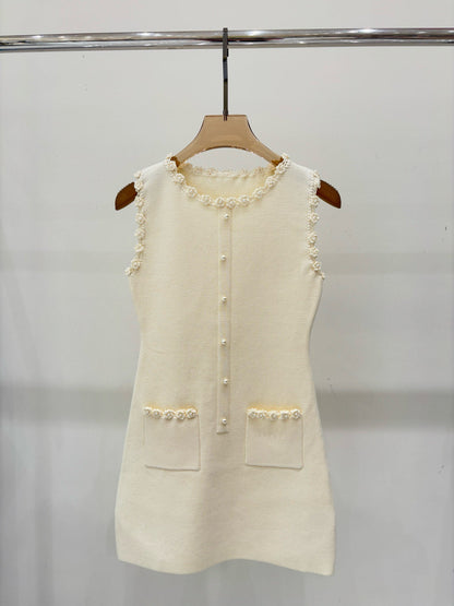 260315 New heavy-duty dress with spring-autumn collar and lace trim