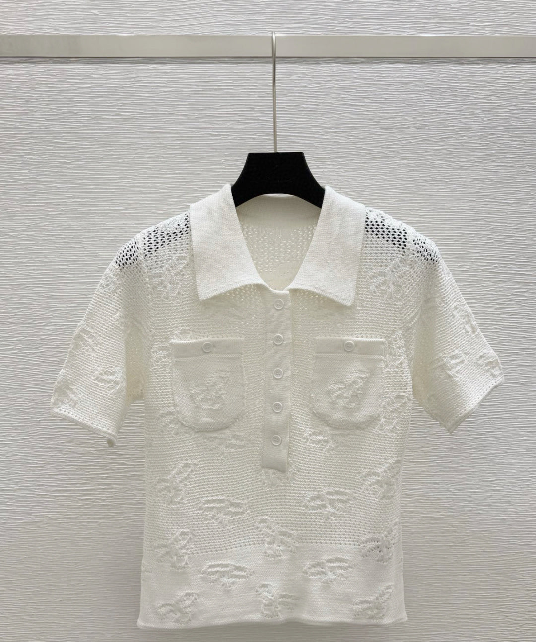 260315 New style spring-autumn bow-shaped open-collar short-sleeved shirt