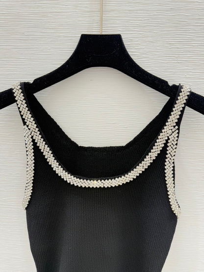 260315 New spring-autumn soft diamond-encrusted decorative vest
