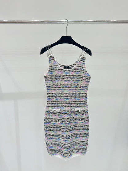 260315 New spring-autumn color-striped knitted tank top