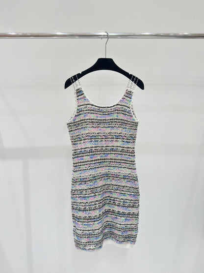 260315 New spring-autumn color-striped knitted tank top