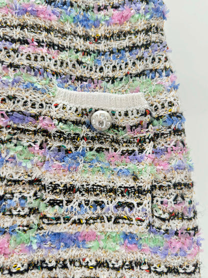 260315 New spring-autumn color-striped knitted tank top