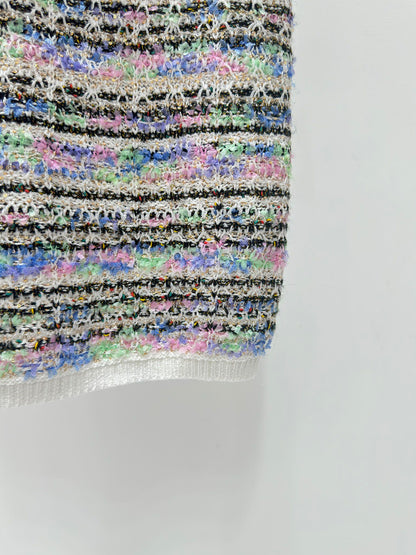 260315 New spring-autumn color-striped knitted tank top