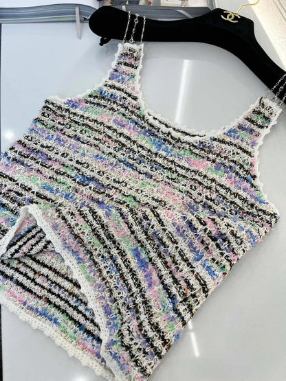 260315 New Spring-Autumn Round-neck Beaded Blouse