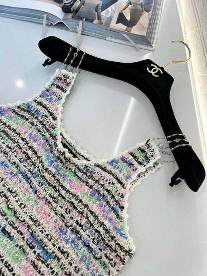 260315 New Spring-Autumn Round-neck Beaded Blouse