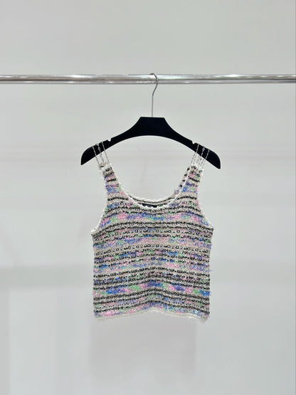 260315 New Spring-Autumn Round-neck Beaded Blouse