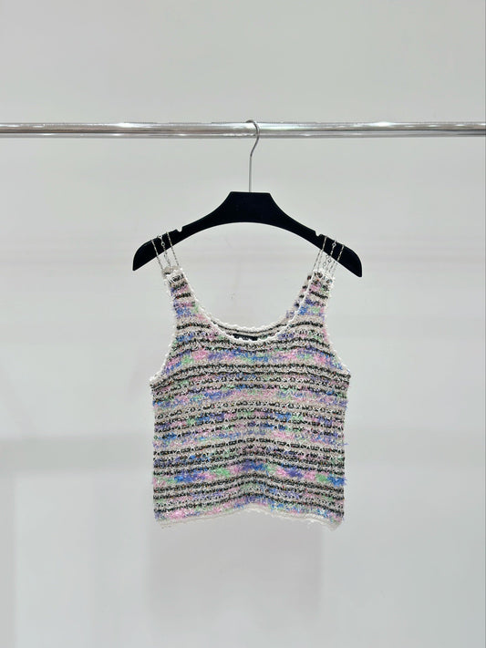 260315 New Spring-Autumn Round-neck Beaded Blouse