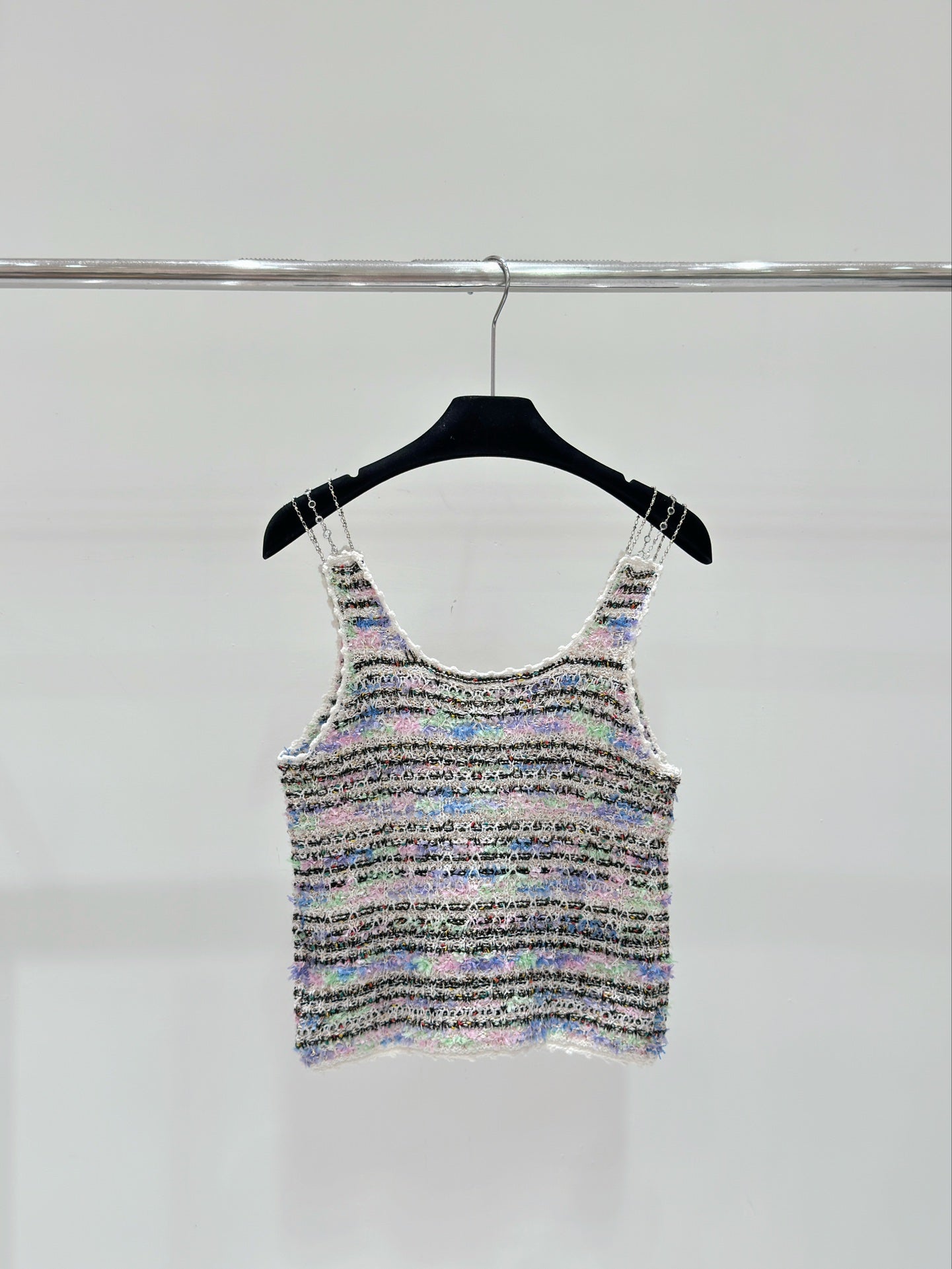 260315 New Spring-Autumn Round-neck Beaded Blouse