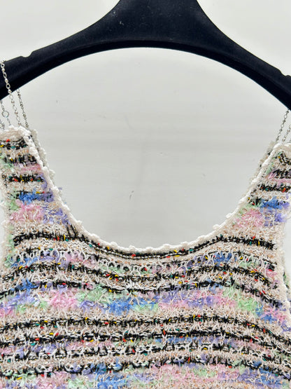260315 New Spring-Autumn Round-neck Beaded Blouse