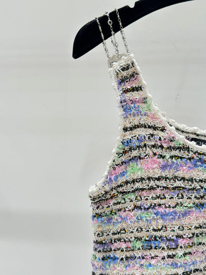 260315 New Spring-Autumn Round-neck Beaded Blouse