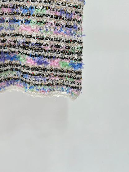 260315 New Spring-Autumn Round-neck Beaded Blouse
