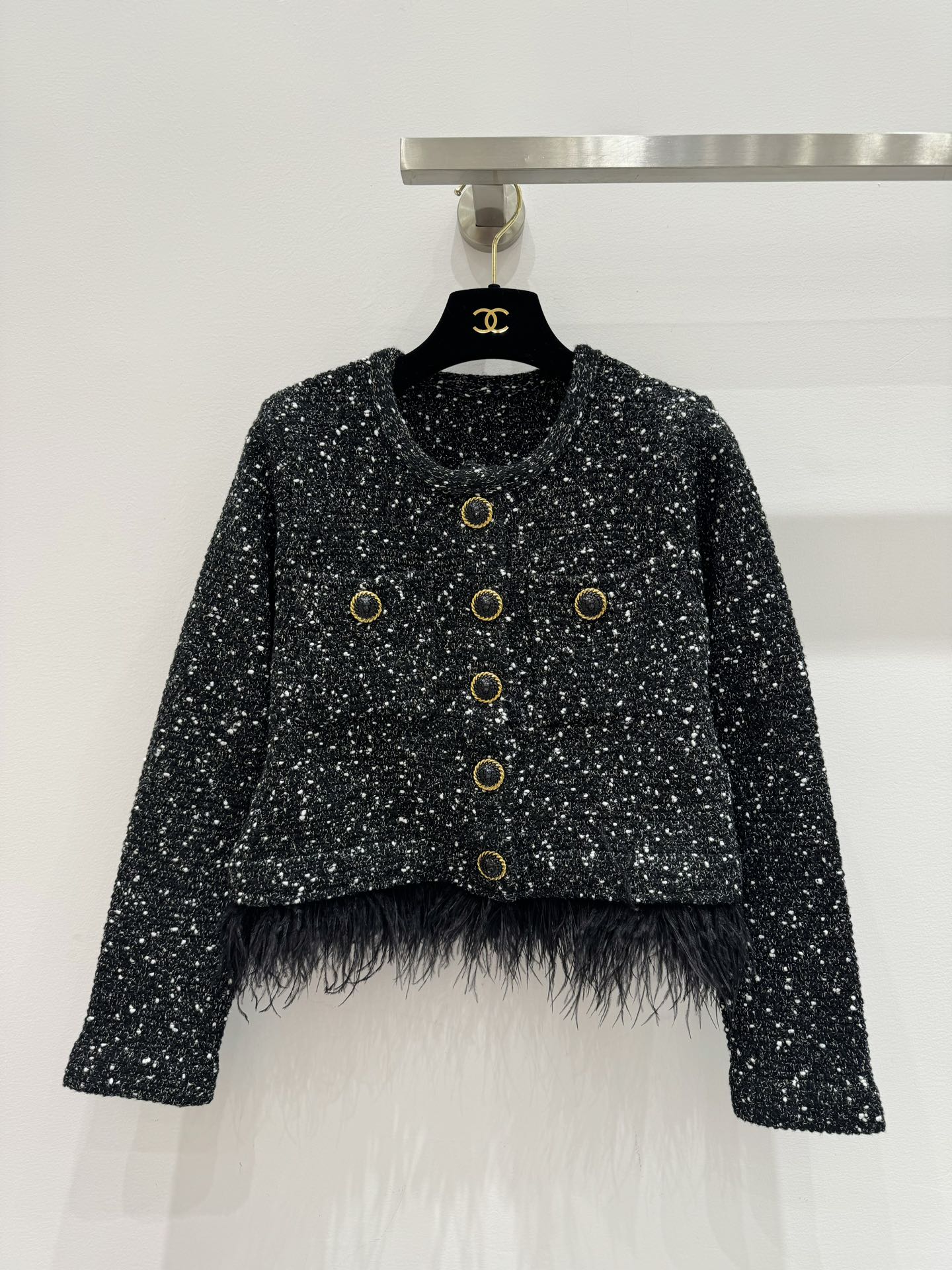 260315 New autumn-style thick knitted heavy-duty mini-chic sweater coat