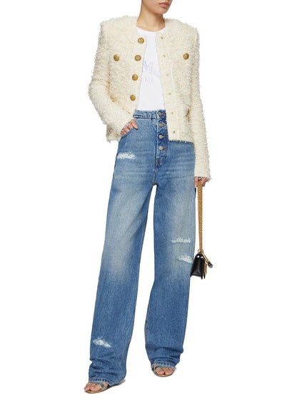 260315 New autumn-style thick knitted chic sweater coat