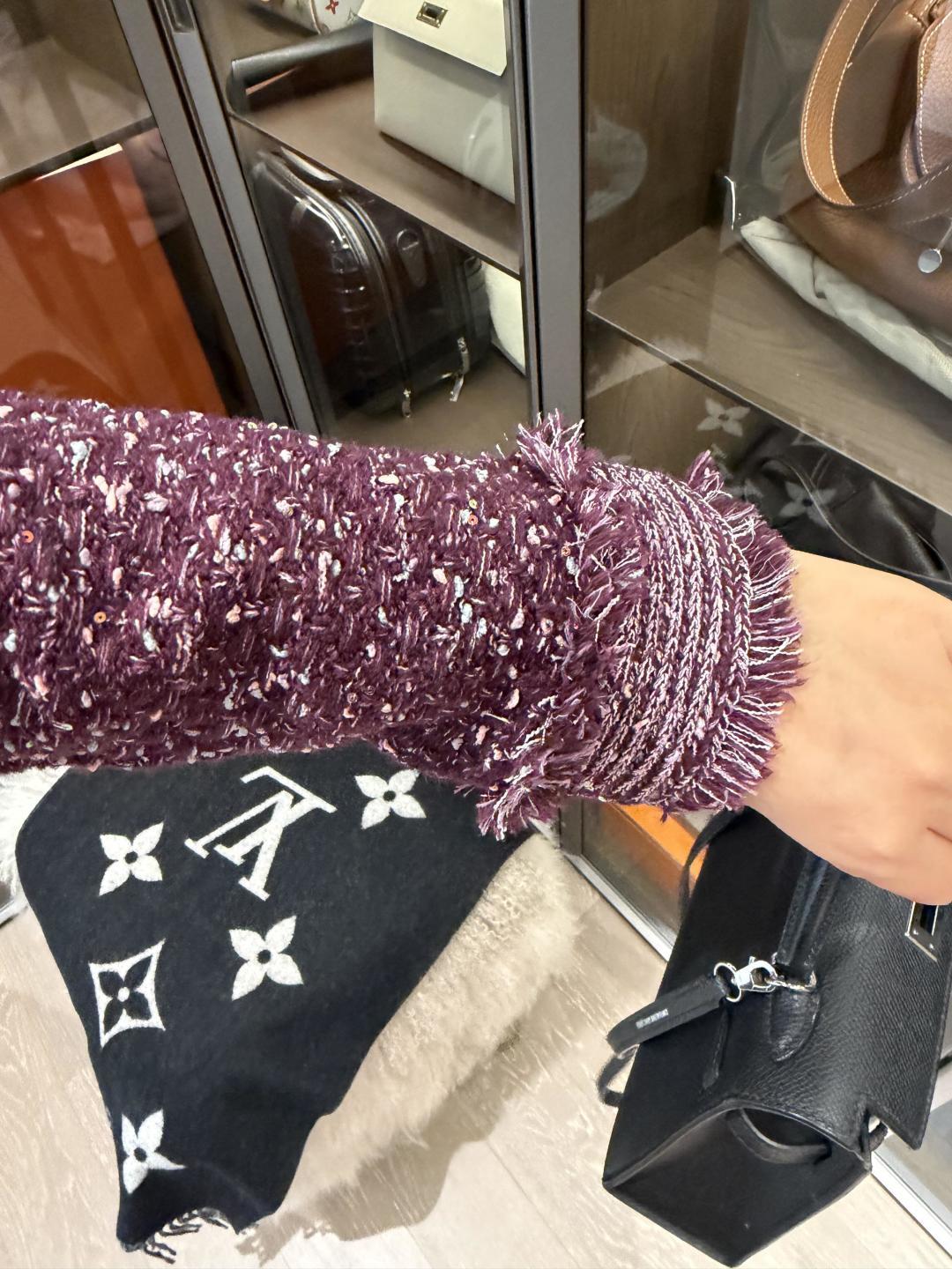 260315 New autumn-style thick knitted chic sweater coat
