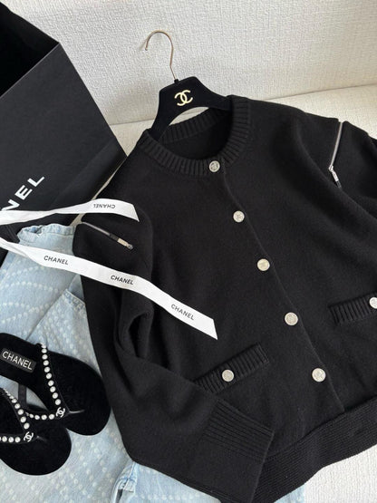 260315 New autumn-style thick knitted chic sweater coat