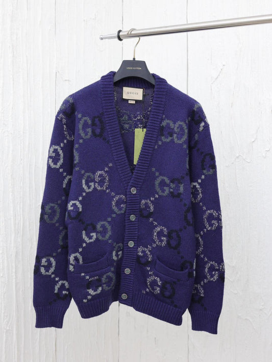 260315 New fall/winter style thick knitted graphic print pullover sweater