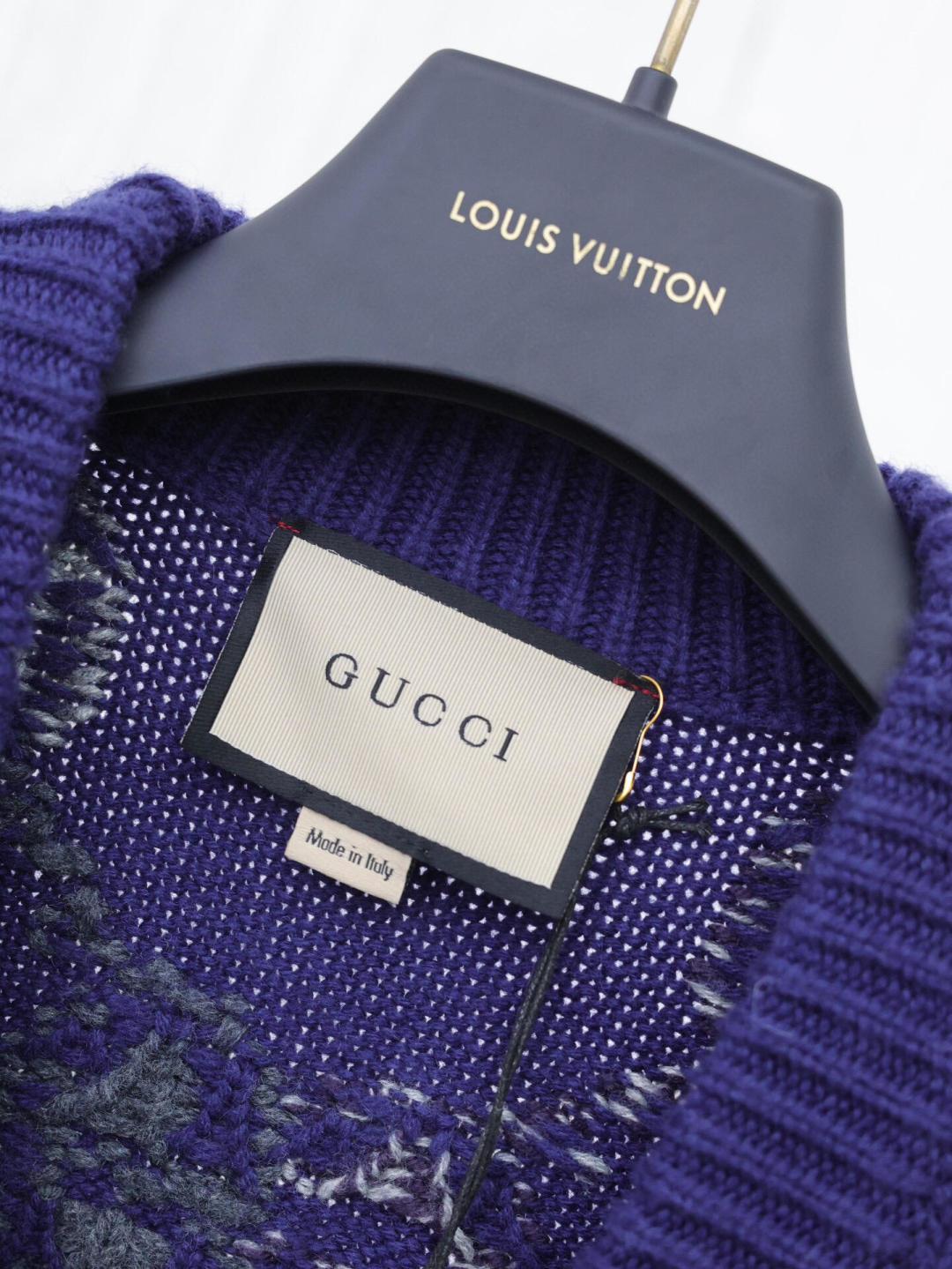 260315 New fall/winter style thick knitted graphic print pullover sweater