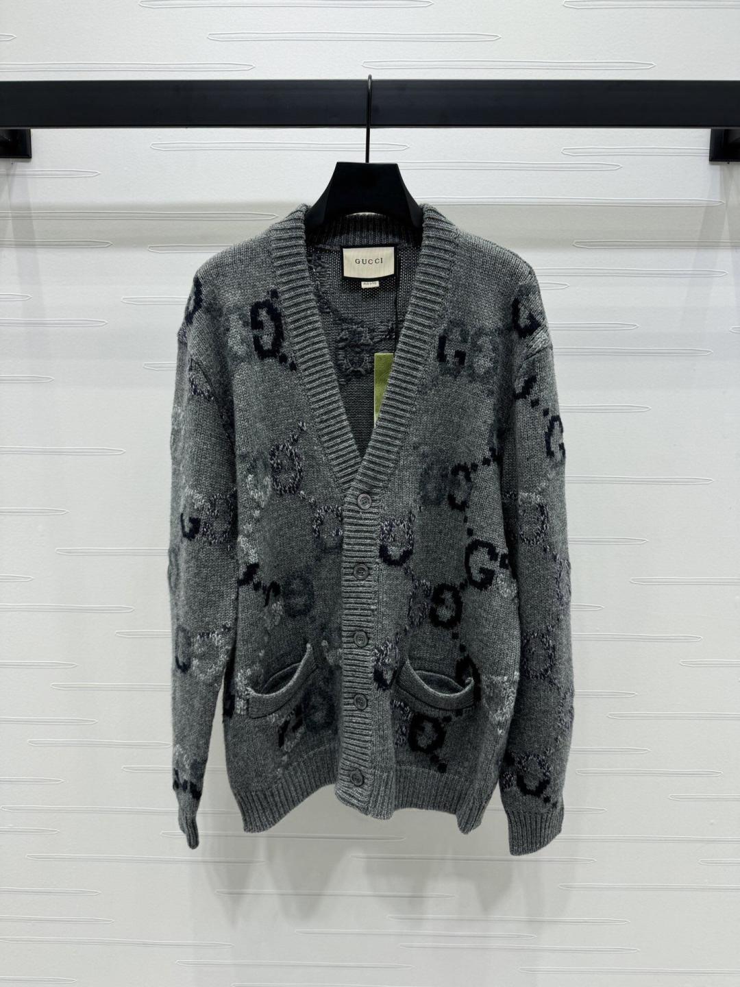 260315 New fall/winter style thick knitted graphic print pullover sweater