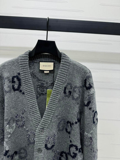 260315 New fall/winter style thick knitted graphic print pullover sweater