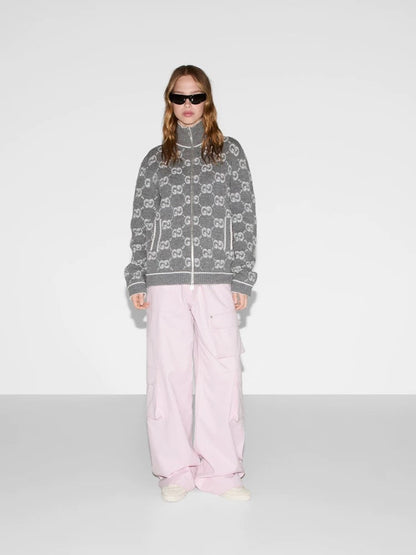 260315 New fall and winter style thick knitted sweater coat