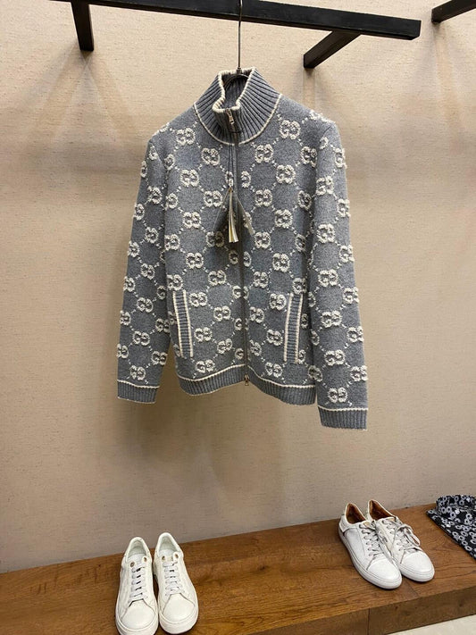 260315 New fall and winter style thick knitted sweater coat