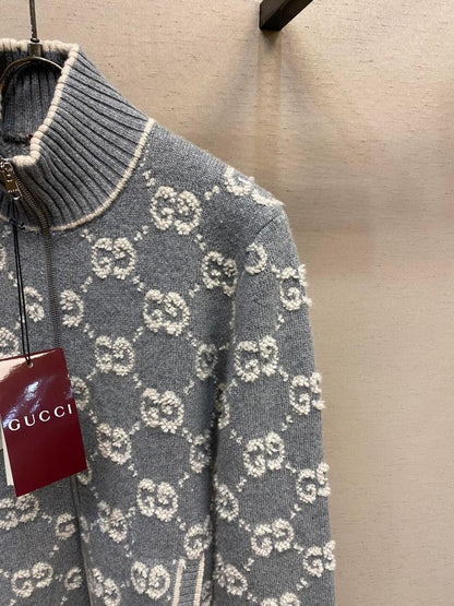 260315 New fall and winter style thick knitted sweater coat