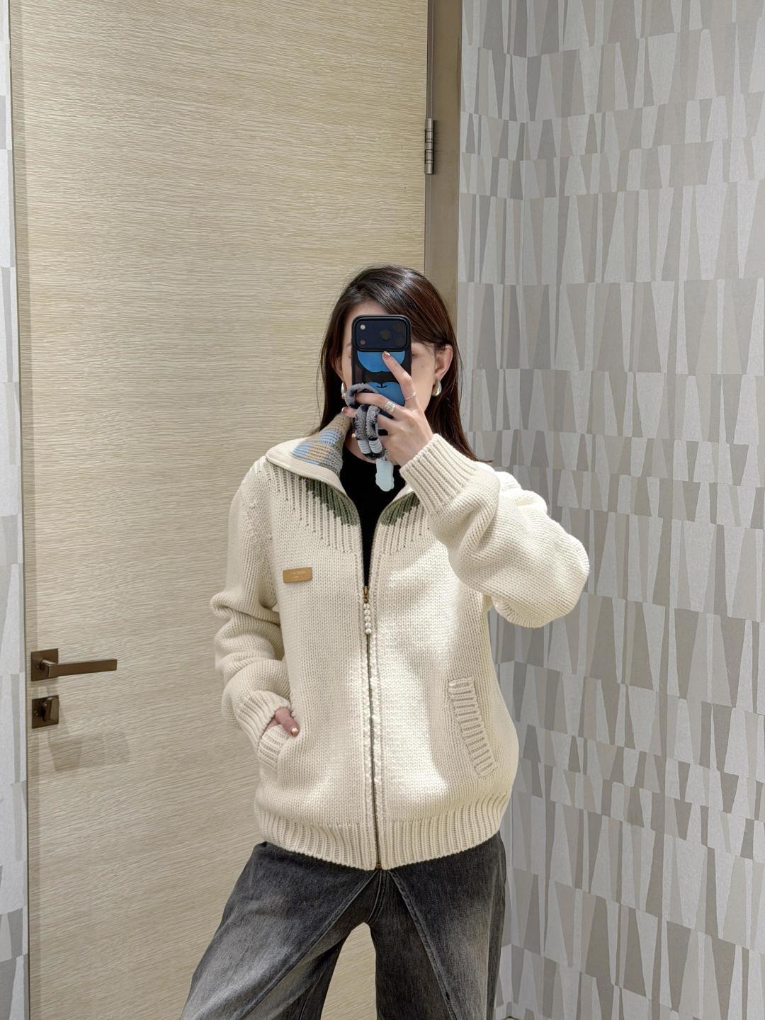 260315 New fall and winter style thick knitted sweater coat