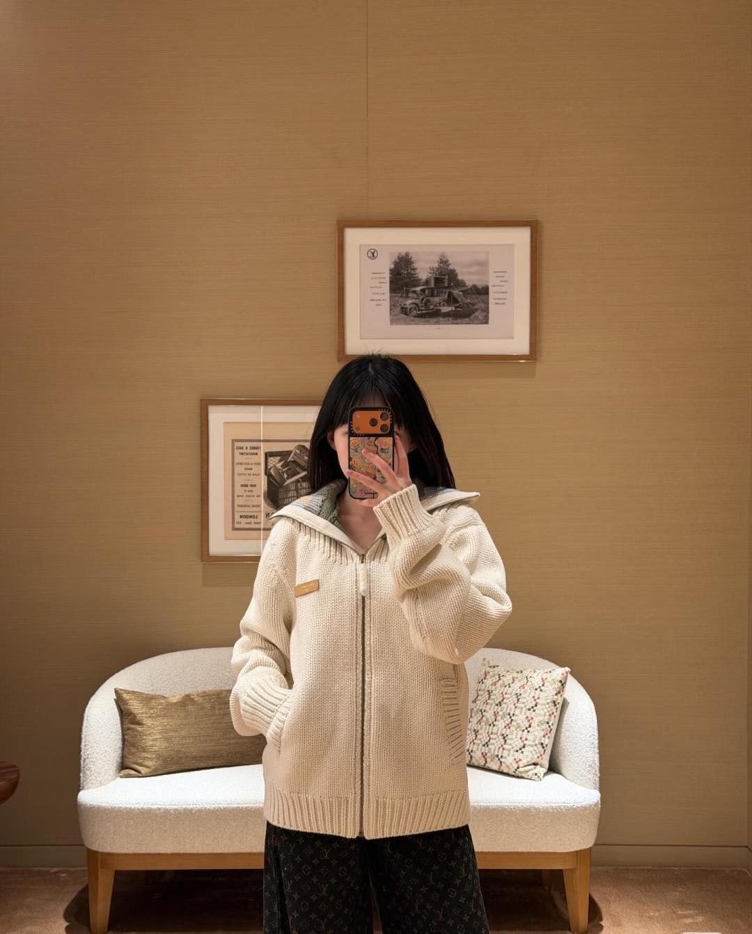 260315 New fall and winter style thick knitted sweater coat