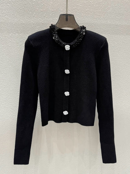 260315 New spring-autumn style exquisite knitted cardigan