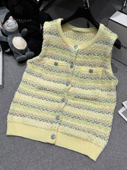 260317 New high-quality floral-patterned knitted jacket
