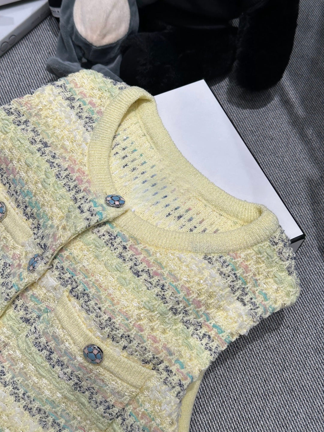 260317 New high-quality floral-patterned knitted jacket