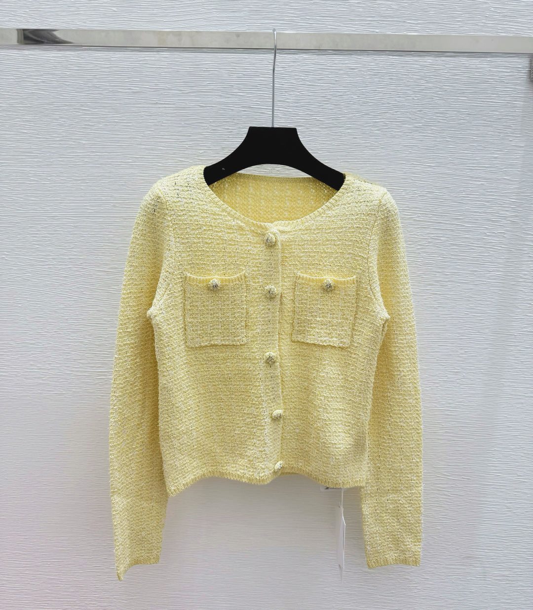 260317 New high-quality knitted round-neck cardigan
