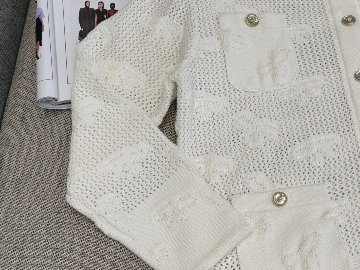 260317 New high-quality knitted sheer mini-chic set
