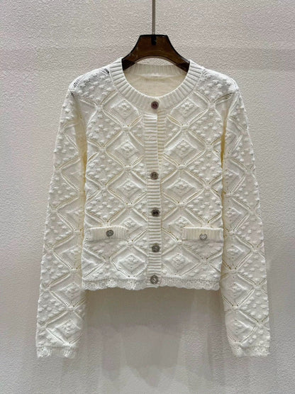 260317 New high-quality knitted mini-chic sweater